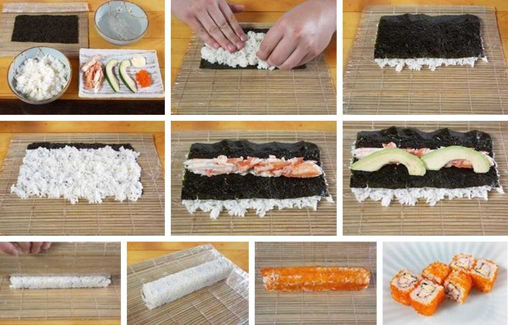 Как делают суши